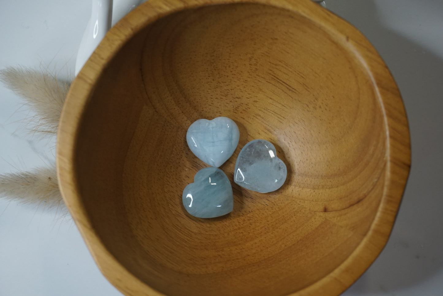 Aquamarine hearts mini