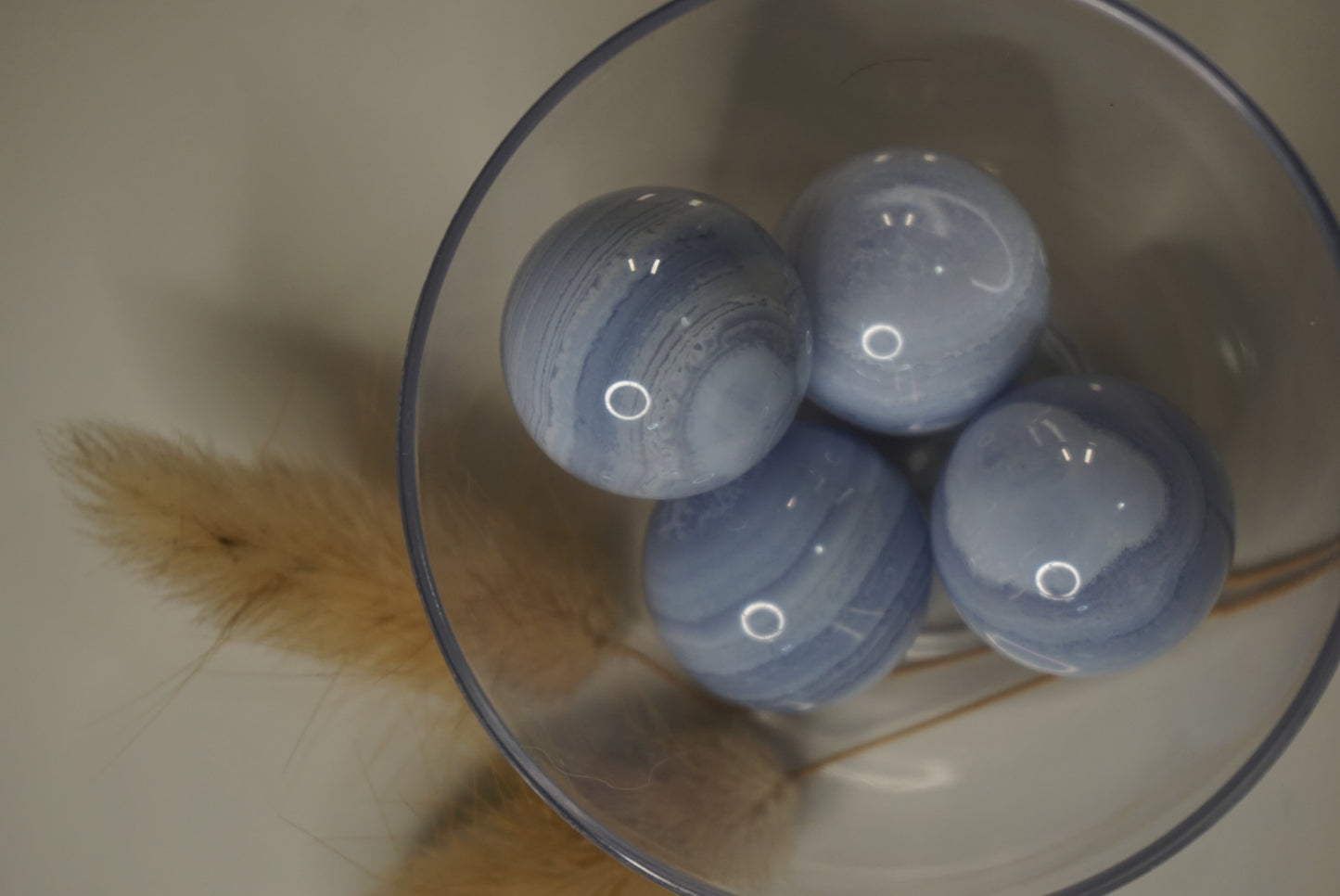 Blue Lace spheres