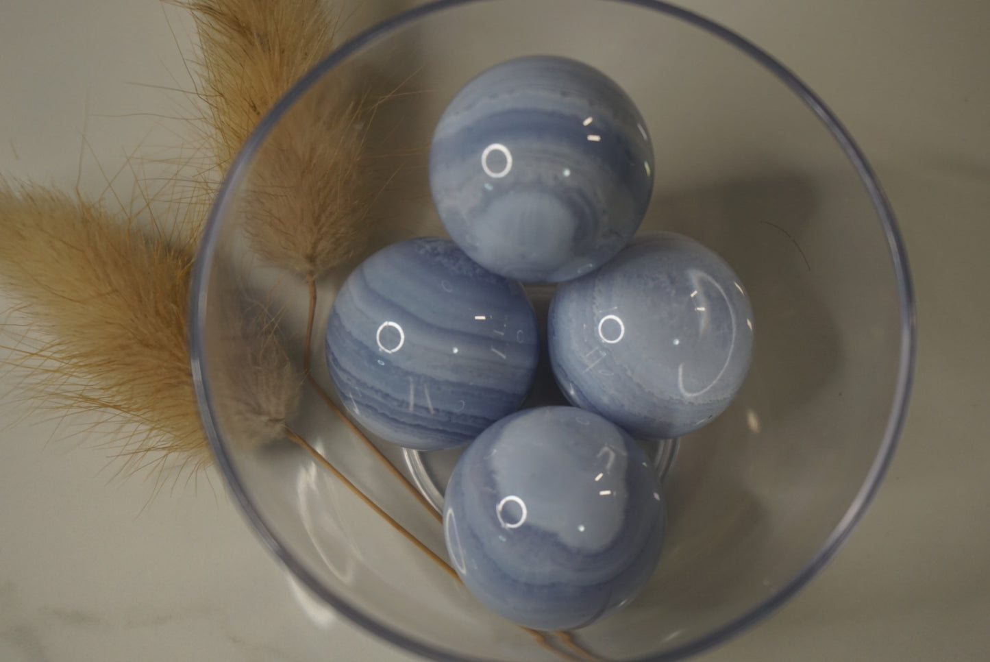 Blue Lace spheres